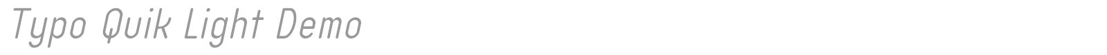 Typo Quik font preview